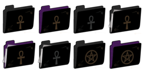 wiccan folders Icons