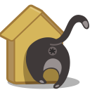 cat birdhouse Icon