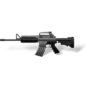 M4A1 Carbine with scope Vector Icons free download in SVG, PNG Format