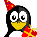 Happy Birthday Tux Icon