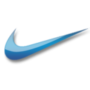 Nike blue logo Icon
