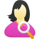 Female user search Icon