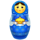 blue matreshka Icon