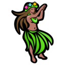 Hula Dancer Icon