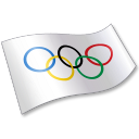 International Olympic Committee Flag 2 Icon