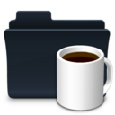 Coffee Folder Badged Icon