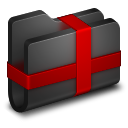 Package Black Folder Icon