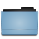 Folder blue (Leopard) Icon