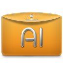Folder Text Adobe Illustrator Icon