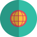 globe folded Icon