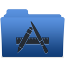 smooth navy blue apps 1 Icon
