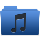 smooth navy blue music 1 Icon