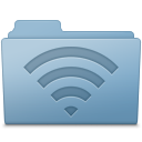 AirPort Folder Blue Icon