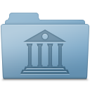 Library Folder Blue Icon