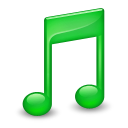 Sidebar Music Green Icon