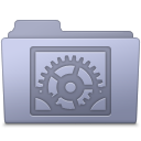 System Preferences Folder Lavender Icon