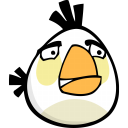 angry bird white Icon