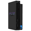 Playstation 2 standing black Icon