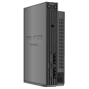 Playstation 2 standing silver Icon