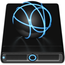 Blue iDisk Icon