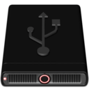 Red USB Icon