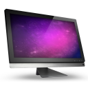 01 Computer Violet Space Icon