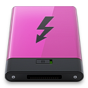 pink thunderbolt b Icon