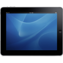 iPad Landscape Blue Background Icon