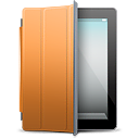 iPad Black orange cover Icon
