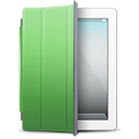 iPad White green cover Icon