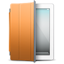 iPad White orange cover Icon