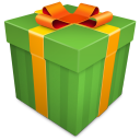 Christmas Gift green Icon