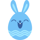 blue happy Icon
