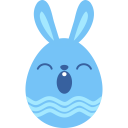 blue sleepy Icon