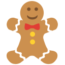 gingerbread man cookie Icon