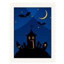 stamp haunted house Icon