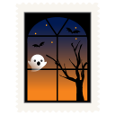 stamp spooky window Icon
