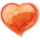 Heart orange Icon