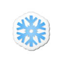 Xmas sticker snowflake Icon