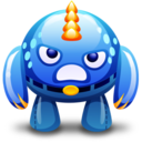 blue monster angry Icon