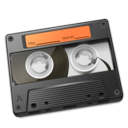 Cassette Orange Icon