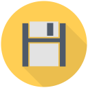 Black Floppy Icon