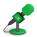 microphone foam green Icon