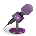 microphone foam pink Icon