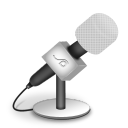 microphone foam white Icon