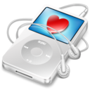 ipod video white apple Icon