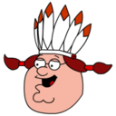 Peter Griffin Indian head Icon