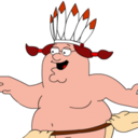 Peter Griffin Indian zoomed Icon
