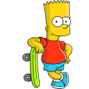 Bart Simpson 02 Skate Icon
