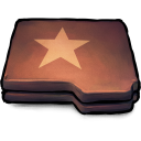 Folder Brown Star Icon